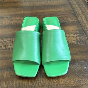 Alex Marie Vibrant Green Leather Mules